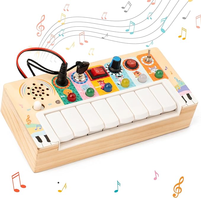 Norvo | Piano Busy Board - Kreativ Musikalsk Opplevelse for Babyer