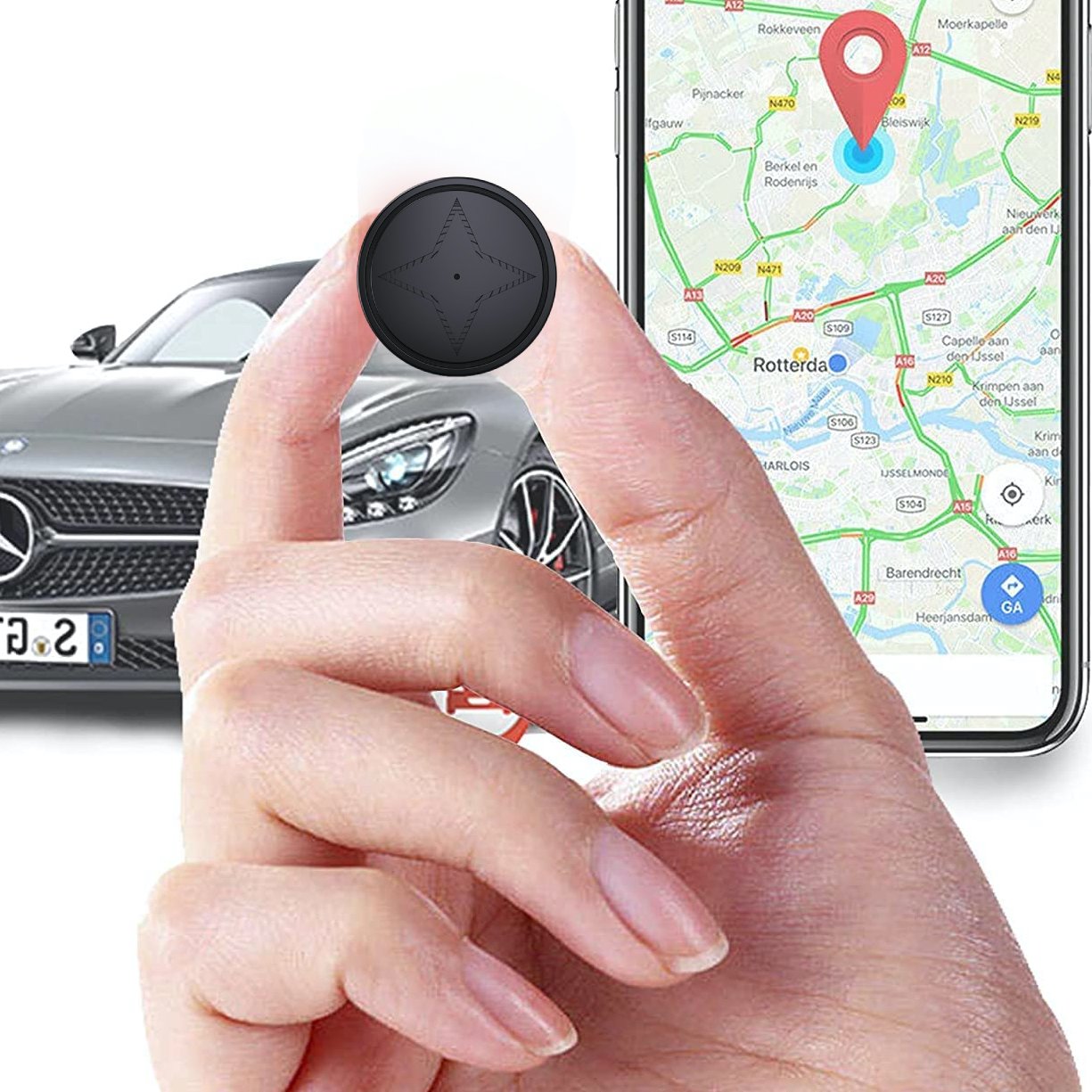 Norvo | Tracker Sterk Magnetisk Bil Kjøretøy Sporing Anti-Tap