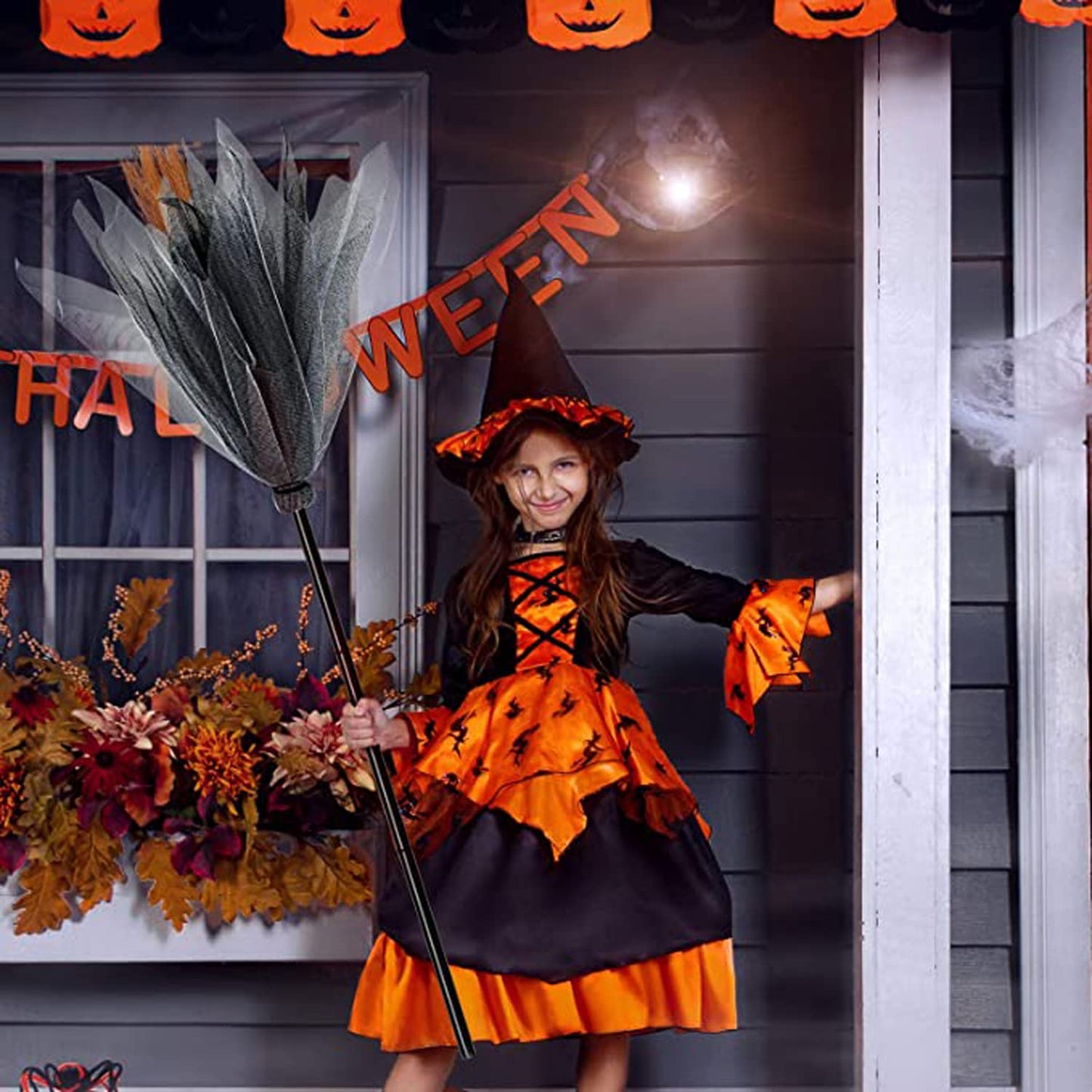 Norvo | Halloween Heks Besen Plast Fest Rekvisitt