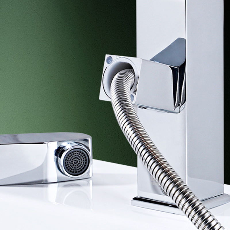 Norvo | Moderne Uttrekkbar Enkelt Håndtak Servantkran Badservant Kran