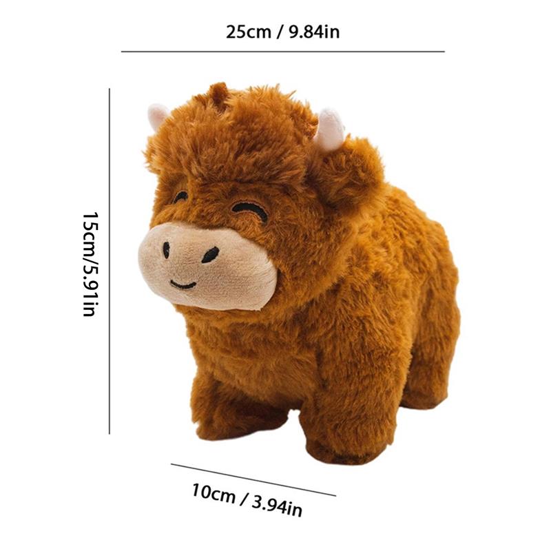 Fluffy Highland Cow Plush Toy - Adopt Highland Cow Norvo