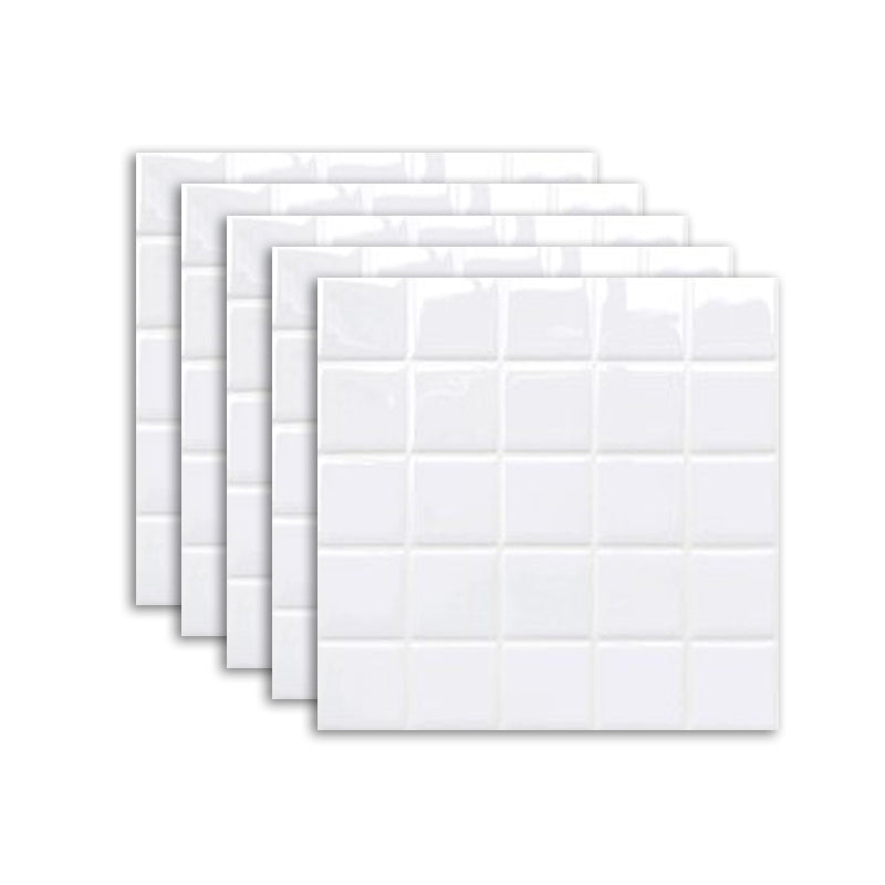 Norvo | Hvit Mosaic Peel & Stick Flis Vanntett Kjøkken Backsplash Tapet