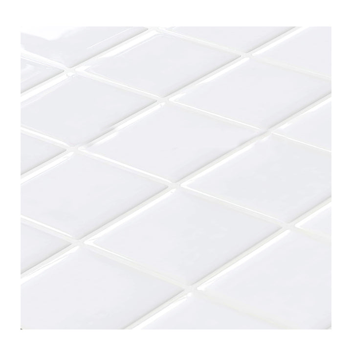 Norvo | Hvit Mosaic Peel & Stick Flis Vanntett Kjøkken Backsplash Tapet