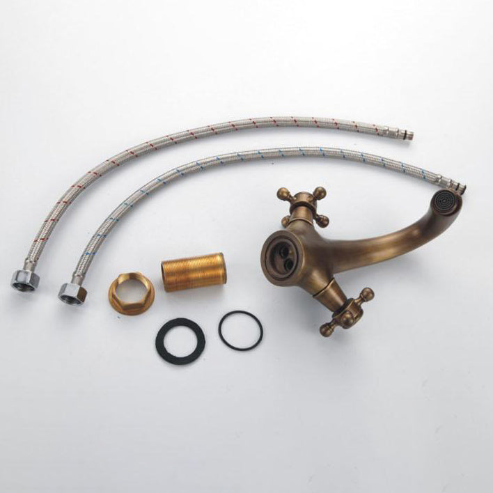 Norvo | Industriell Ubrett Bad 2 Kran Kryss Håndtak Vask Kran