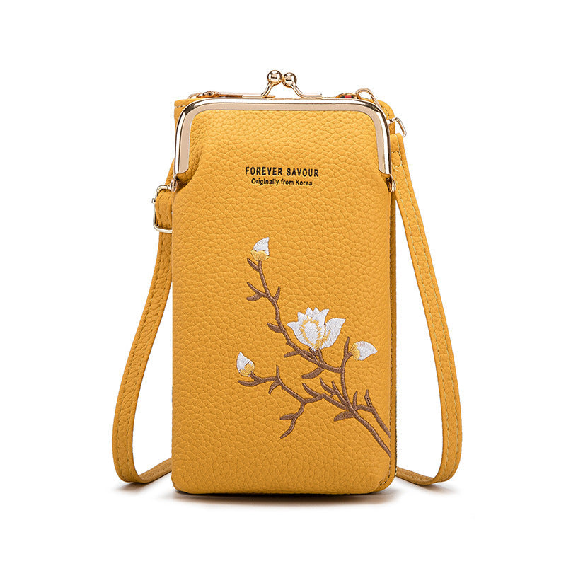 Norvo | Brodert kvinne crossbody lommebok