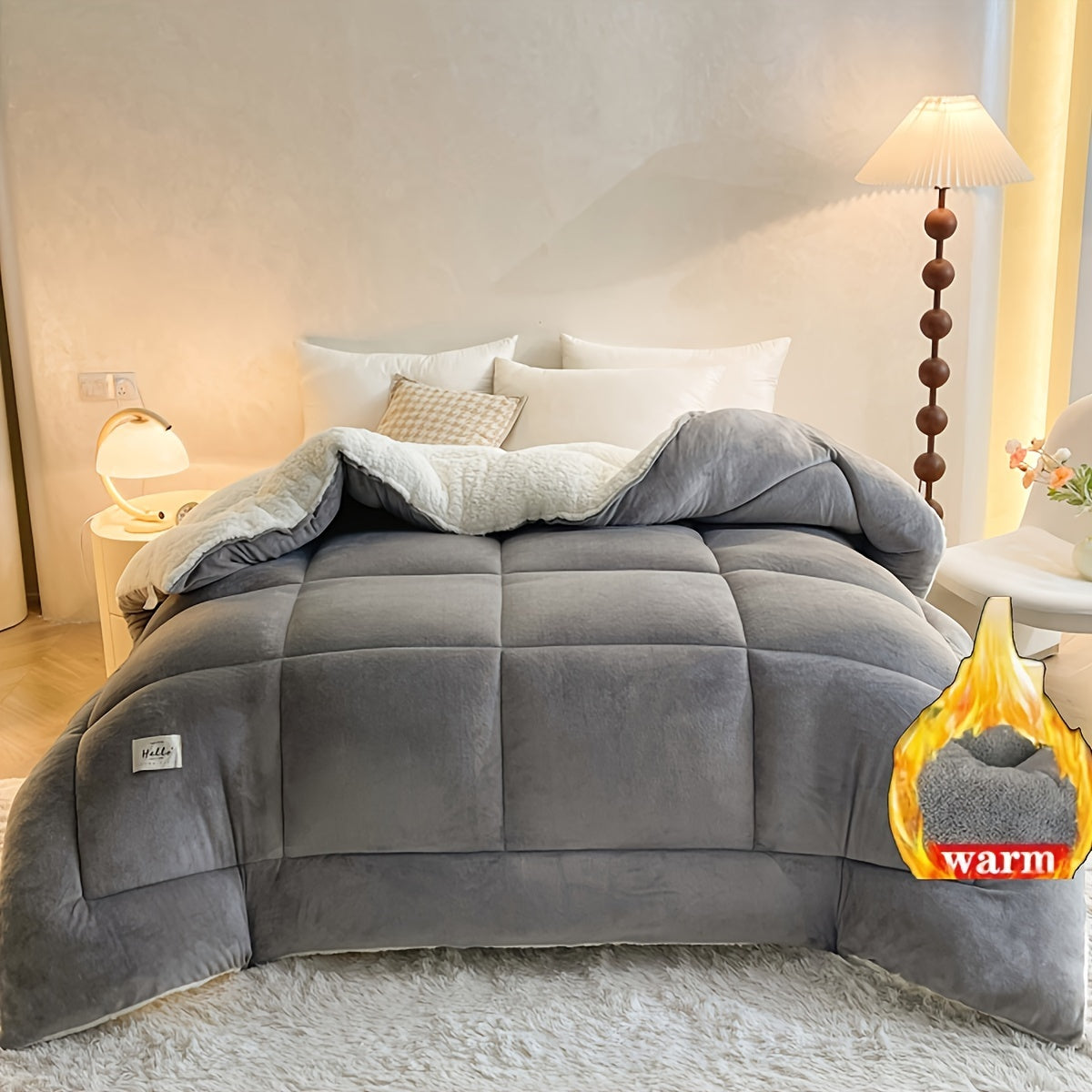 Norvo | Stilig Hytte Sherpa Fleece Duvet – Ultimat Komfort & Varme