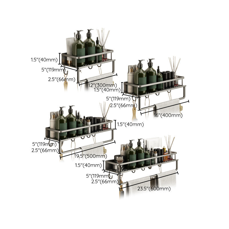 Norvo | Minimalisme Matt Metall Baderoms Tilbehør Sett Moderne Baderomshylle
