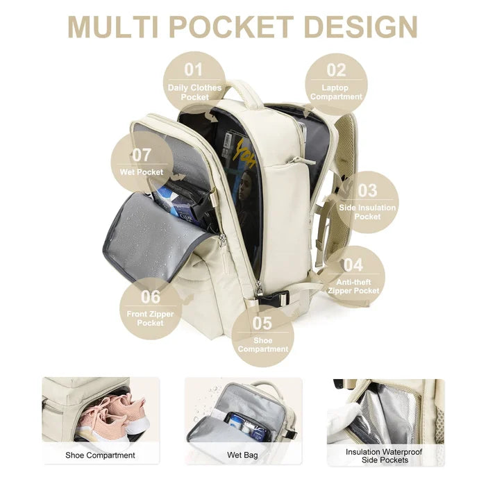 Norvo | Vanntett Reise Ryggsekk for Kvinner