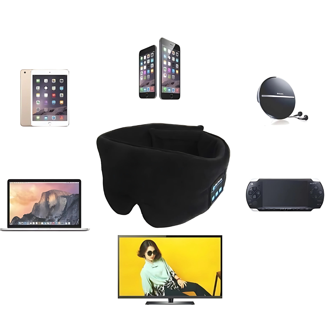 Norvo | Søvn Hodetelefoner Bluetooth Myk Øyemaske