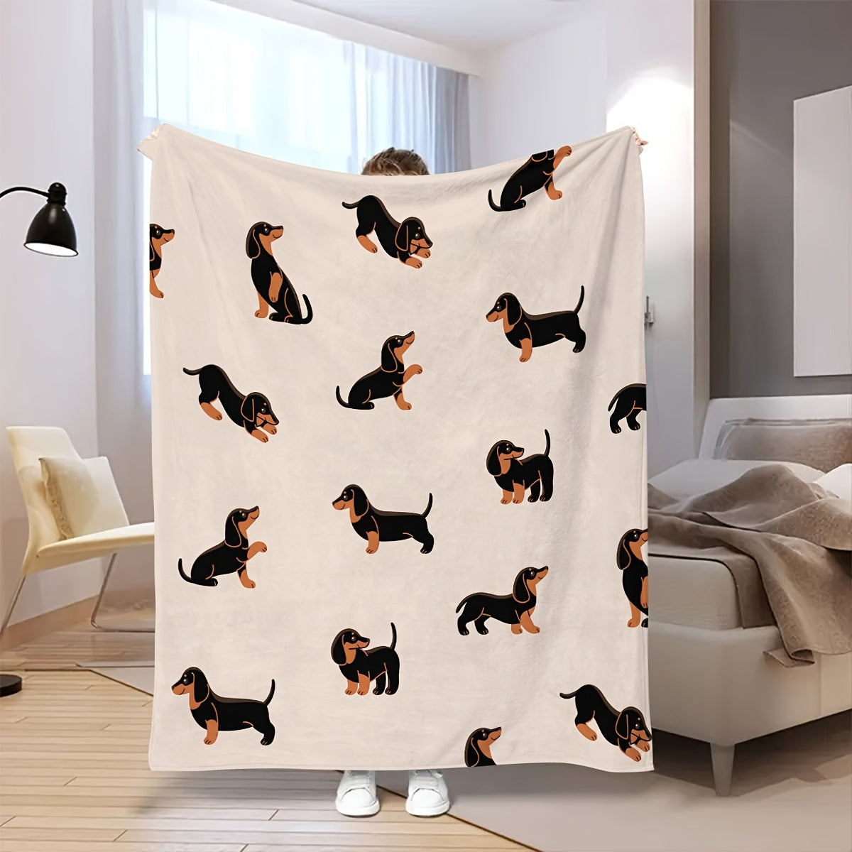 Dachshund Cozy - Myk Flanellteppe for Kjæledyr Norvo