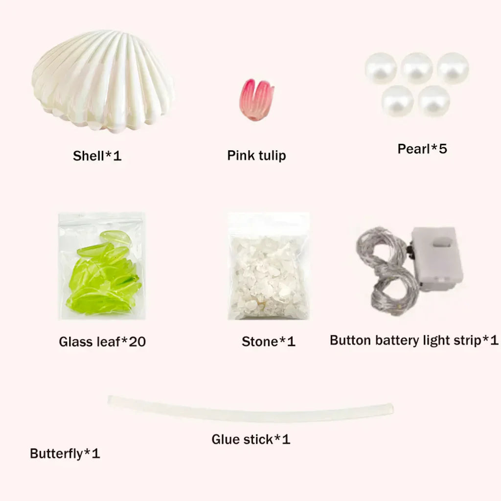 Norvo | Shell Tulip Nattlampe