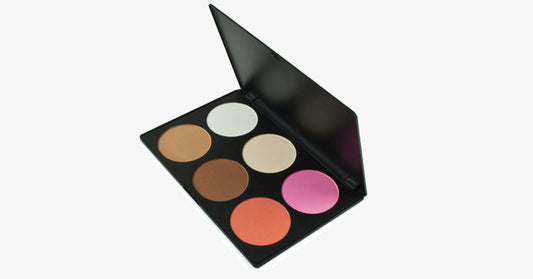 Norvo | Rosa og fersken 6 farge blush-palett