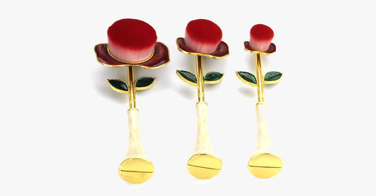 Norvo | Rose Beauty Flawless Face Oval Brush Set