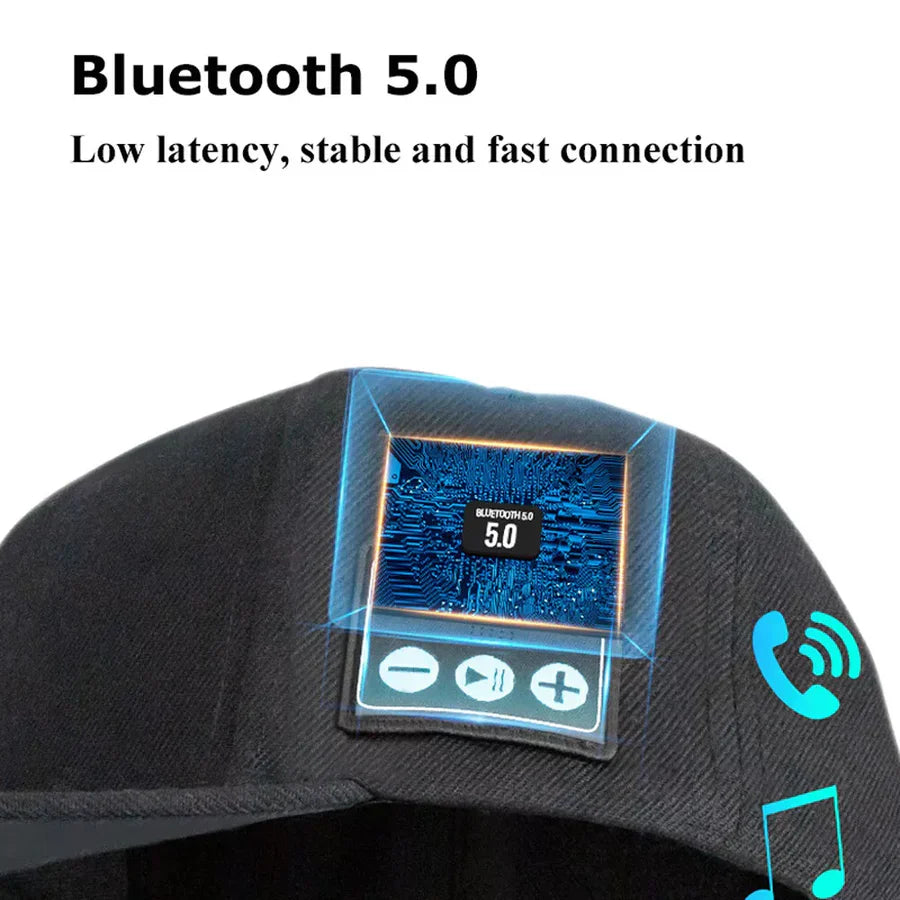 Norvo | Bluetooth Høyttaler Baseball Cap – Trådløs, Vanntett og Stilig