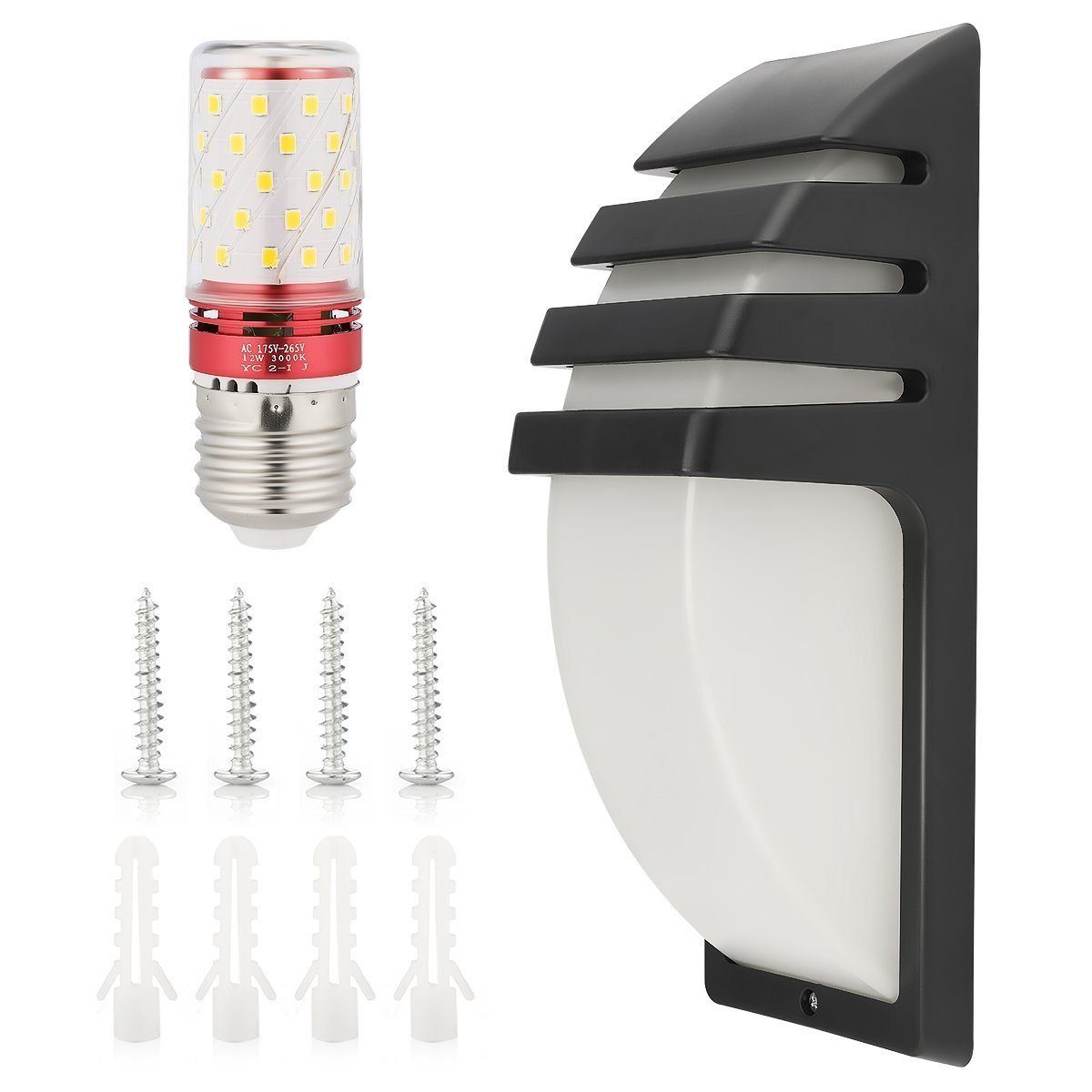 Norvo | Led Utendørs Vegglampe Med Menneskelig Bevegelsessensor