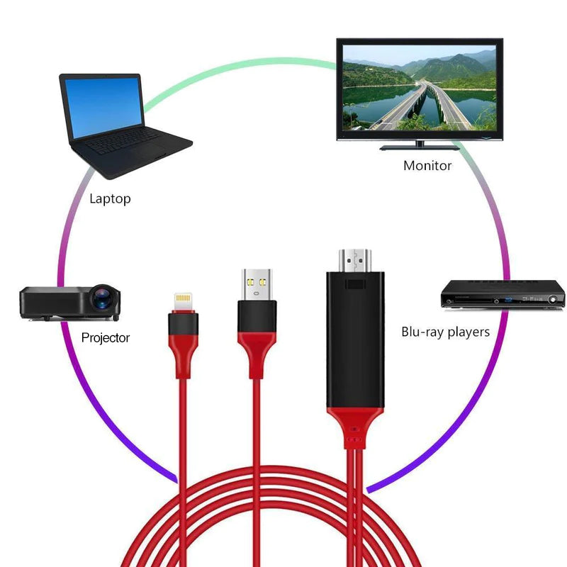 Norvo | HDMI Monitor adapter kabel for iPhone/Android til TV