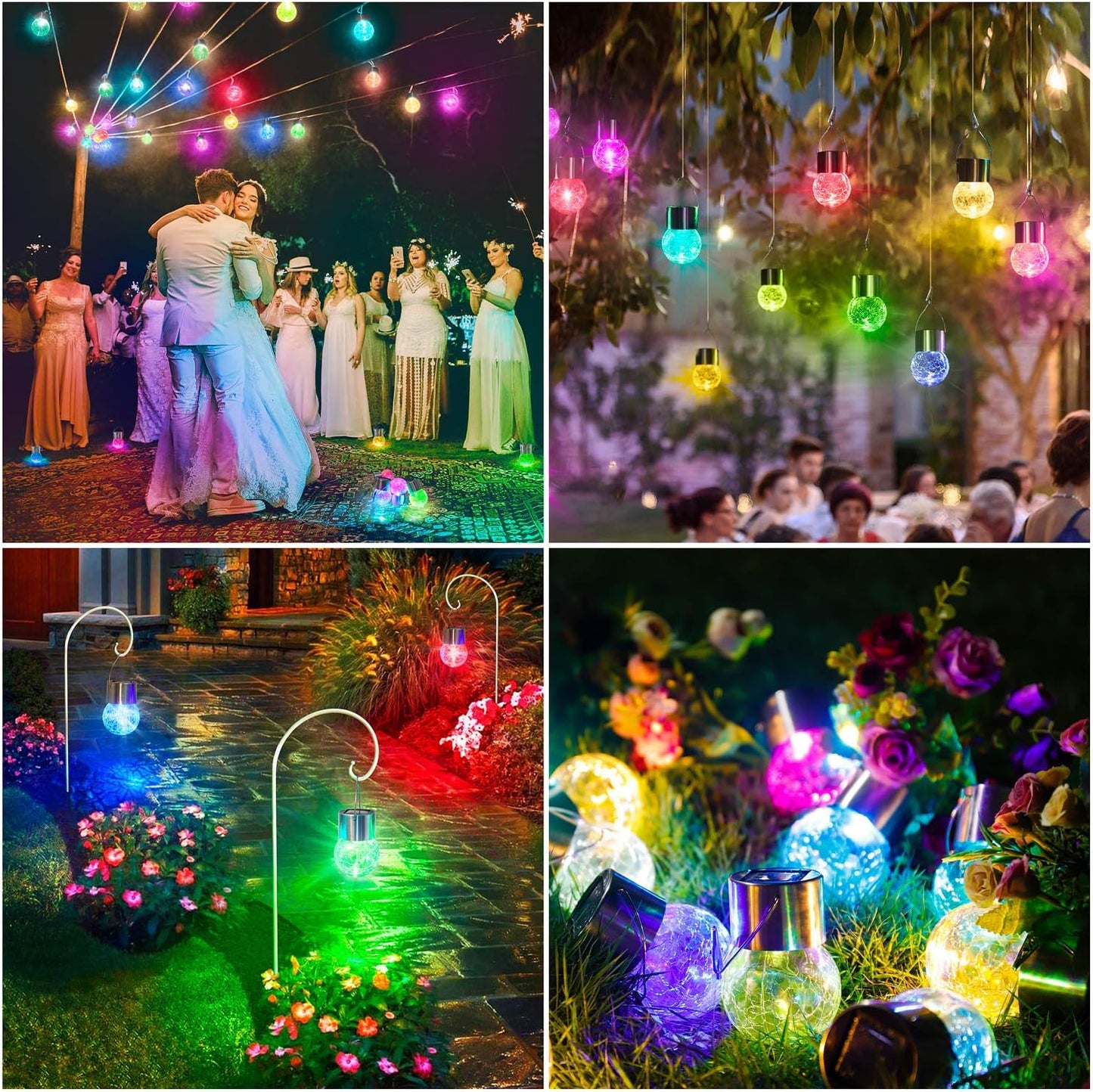 Norvo | Flerfarget Sprekk Glass Hengende Sollys