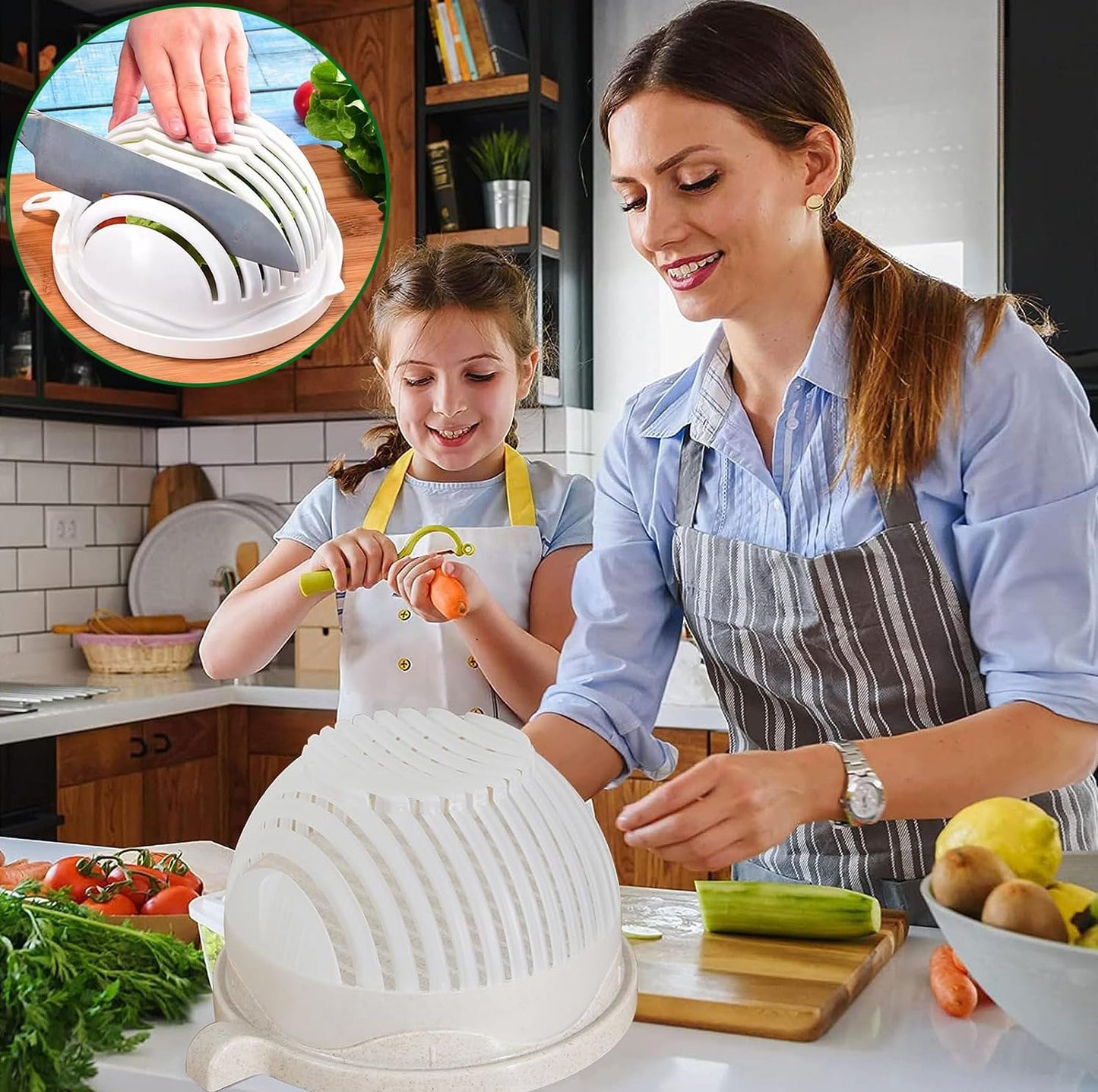 Norvo | VeggieSlice Pro — Gjør salatlagning sikkert, raskt og enkelt som barnespill! (2 deler)