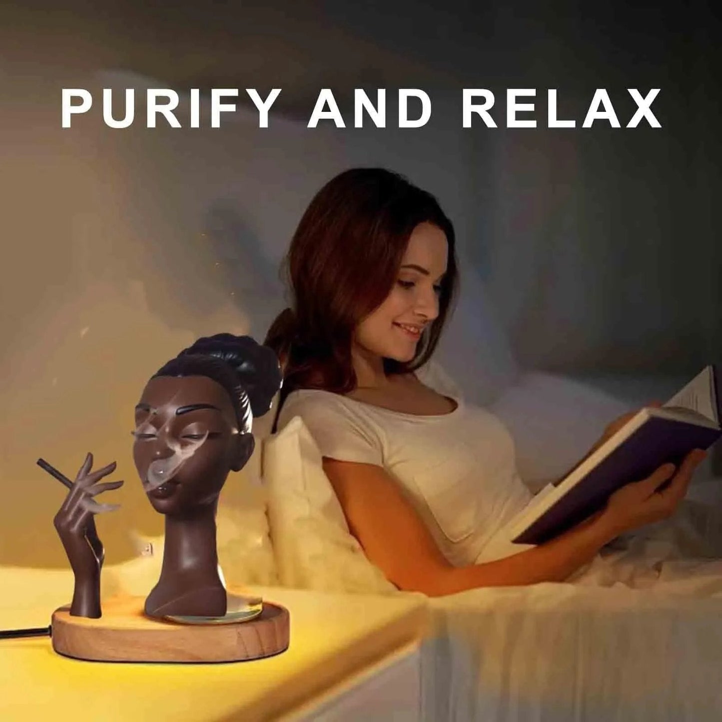 Norvo | Hode røkelsebrenner svart kvinne