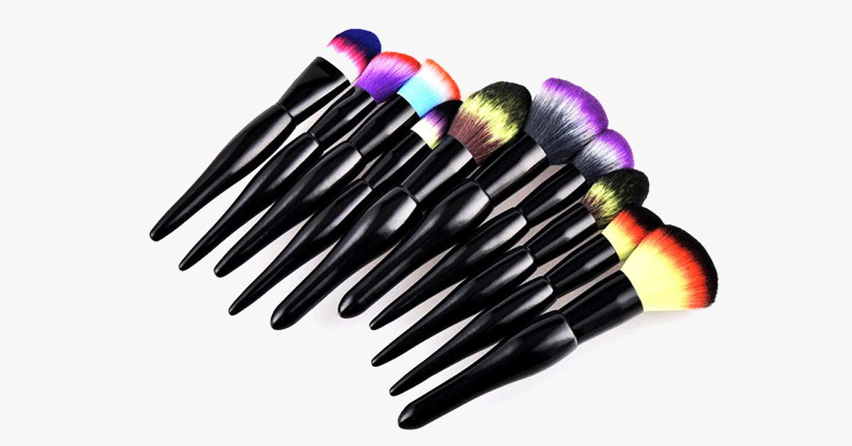 Norvo | Midnight Rainbow Makeup Brush Set of 22 - Legg til et sprut av farge til sminkebordet ditt
