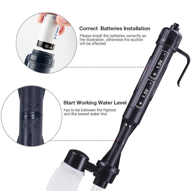 Norvo | Automatisk vannskifter for akvarium elektrisk sandvasker