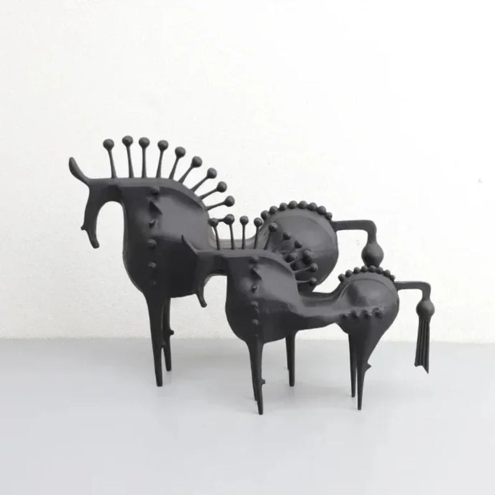 Norvo | Black Stallion Metall Skulptur