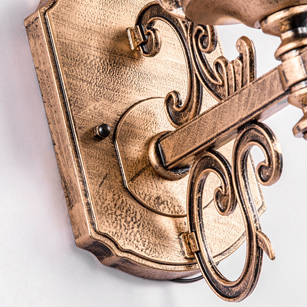 Norvo | Utendørs Vintage Glass Vegg Lantern Lys