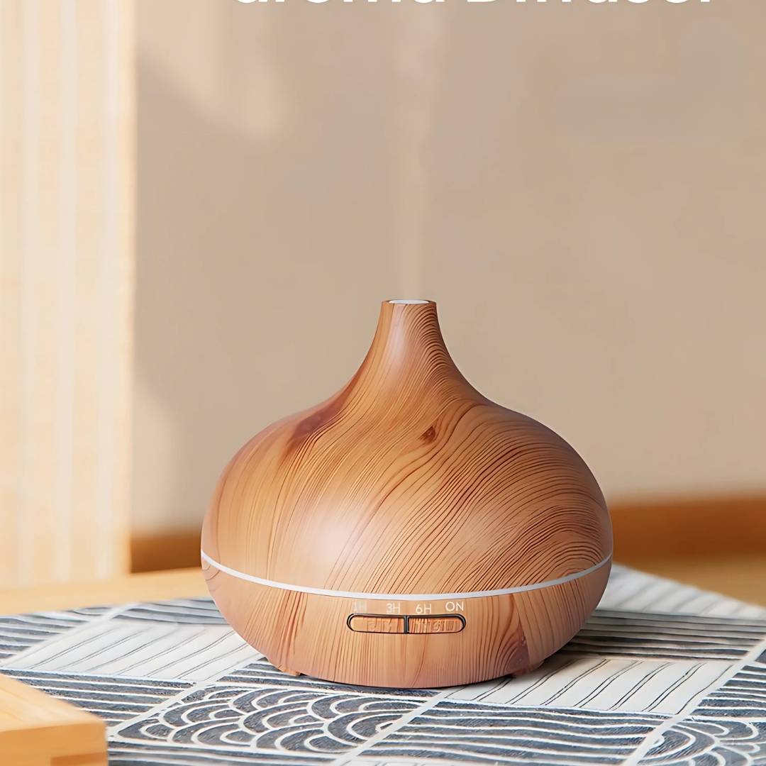 Norvo | Aroma Diffuser i treverk Fuktighetsgiver for hjemmet