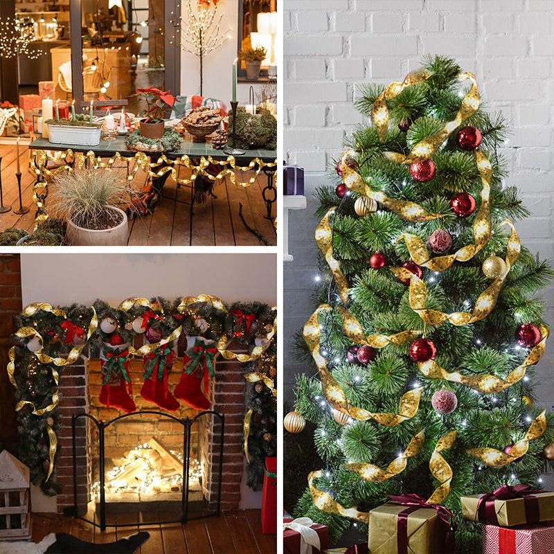 Norvo | Bånd Juletrær dekorative lys