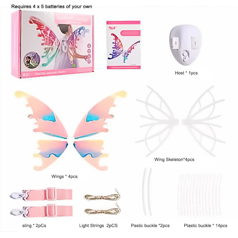 Norvo | Elektriske fe sommerfugl vinger med LED lys