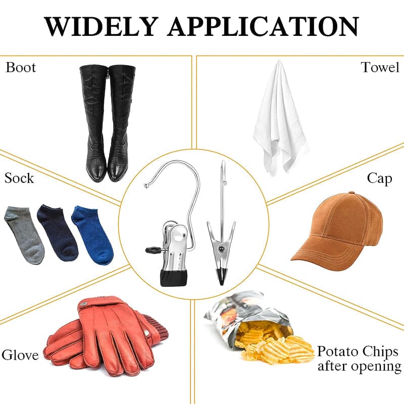 Norvo | Opphengskroker/clips i rustfritt stål