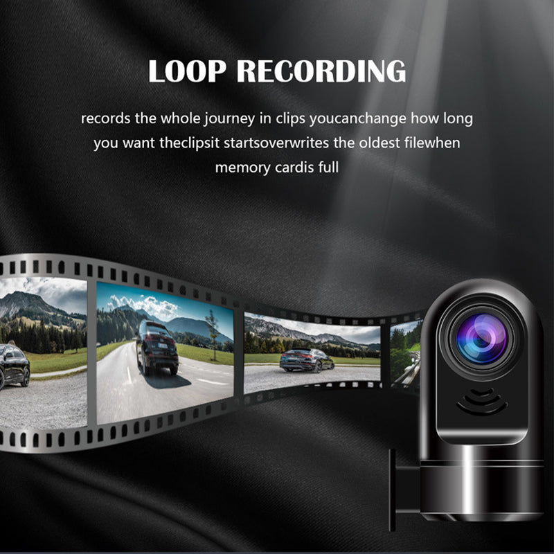 Norvo | 1080P HD Mini ADAS Dashcam med 360° rotasjonsfunksjon