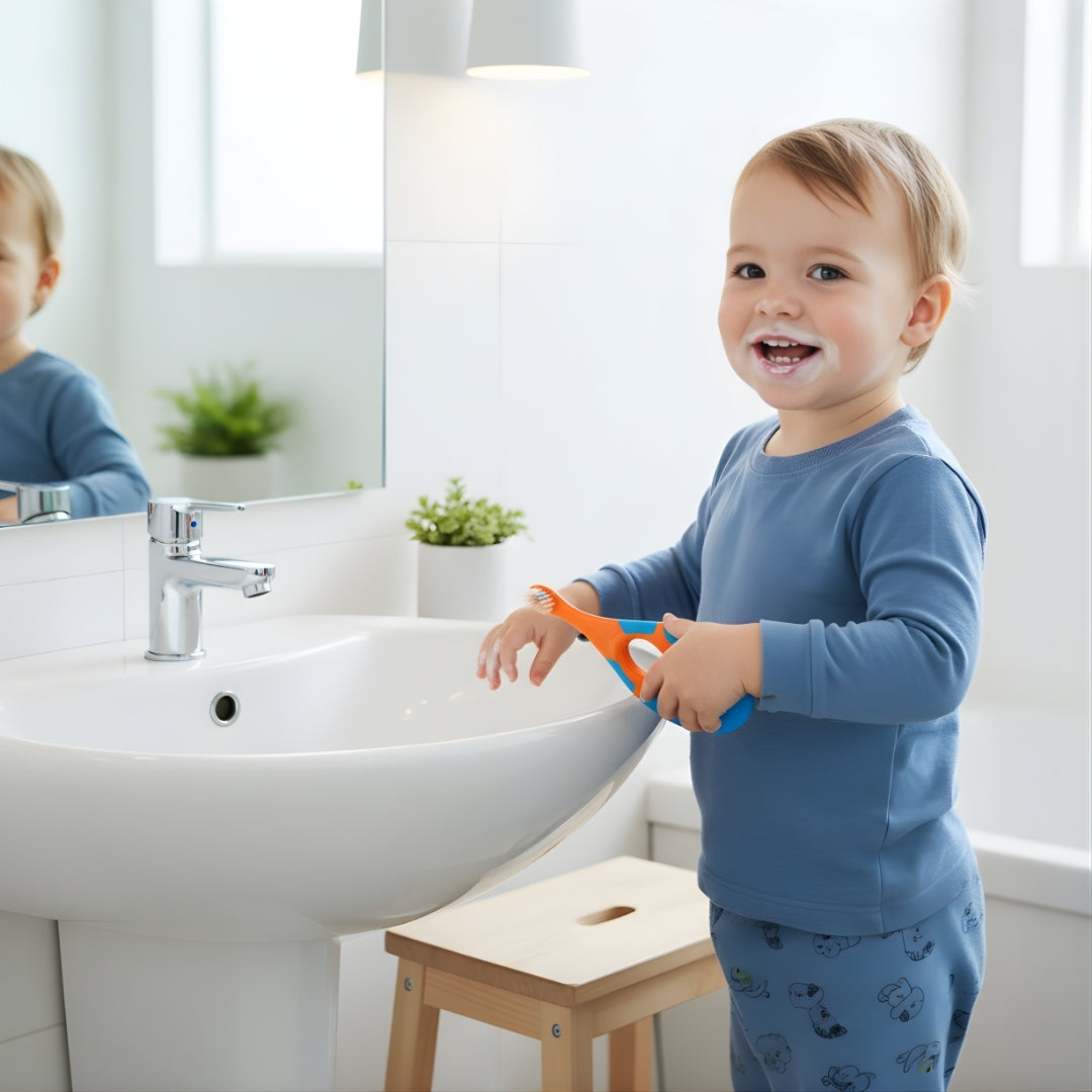 Gentle Clean – Ergonomisk Håndtak – Beskytter Følsomme Gummier – Fremmer Uavhengighet og Glade Smil Norvo