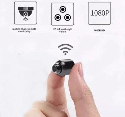 Norvo | Liten WiFi Sikkerhets Spy Kamera UK Natt Syn Overvåkning Nanny Cam