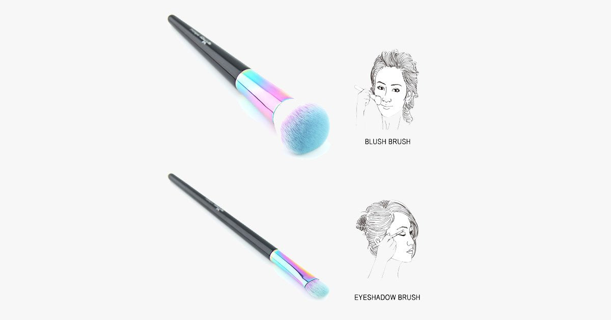 Norvo | Svart Havfrue Regnbue Fjærsett