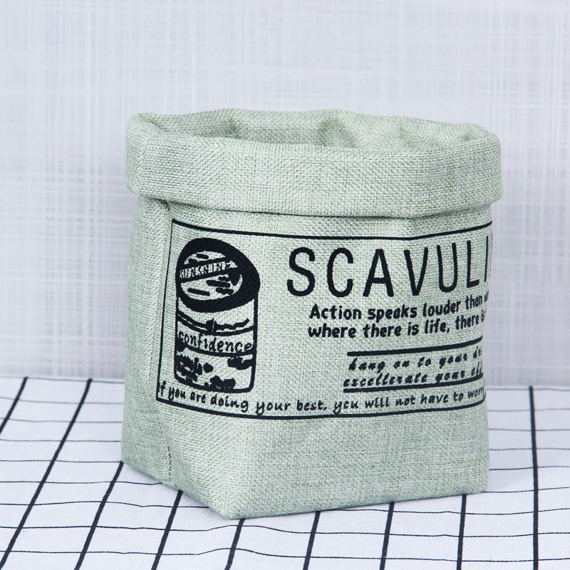 Norvo | Dekorativt tekstil plantekrukke med trykk – Allsidig oppbevaringskrukke for planter og dekor