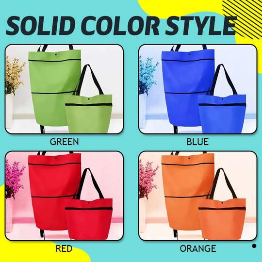 Norvo | 2 I 1 Sammenleggbar Handlekurv Tote Bag