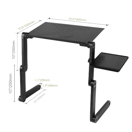 Norvo | No.1 Selgende Ergonomisk Justerbar Laptopstativ Folderseng Bord Table
