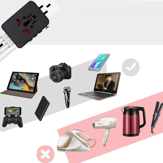 Norvo | Alt-i-ett Universal Reiseadapter