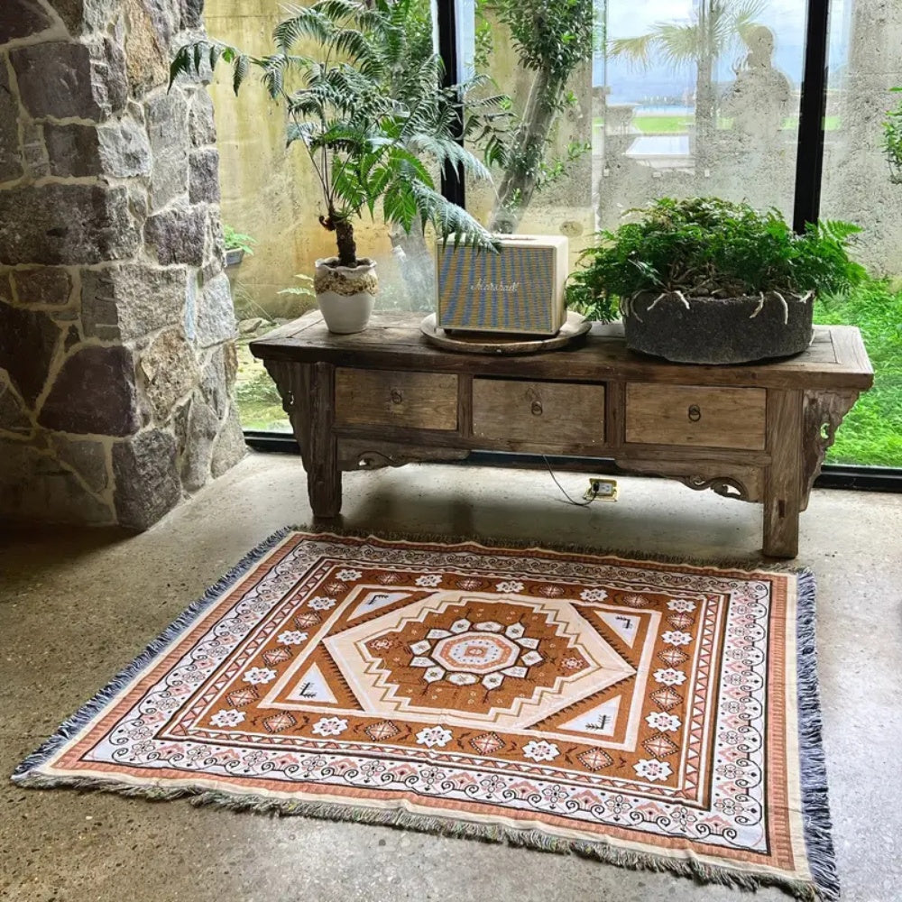 Norvo | Bohemsk ørkenmirage kasteteppe