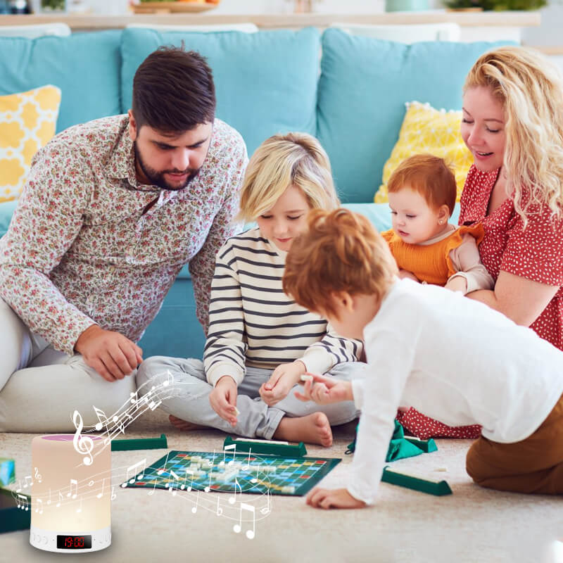 Norvo | Bluetooth-høyttaler og fargerik belysningsbordlampe