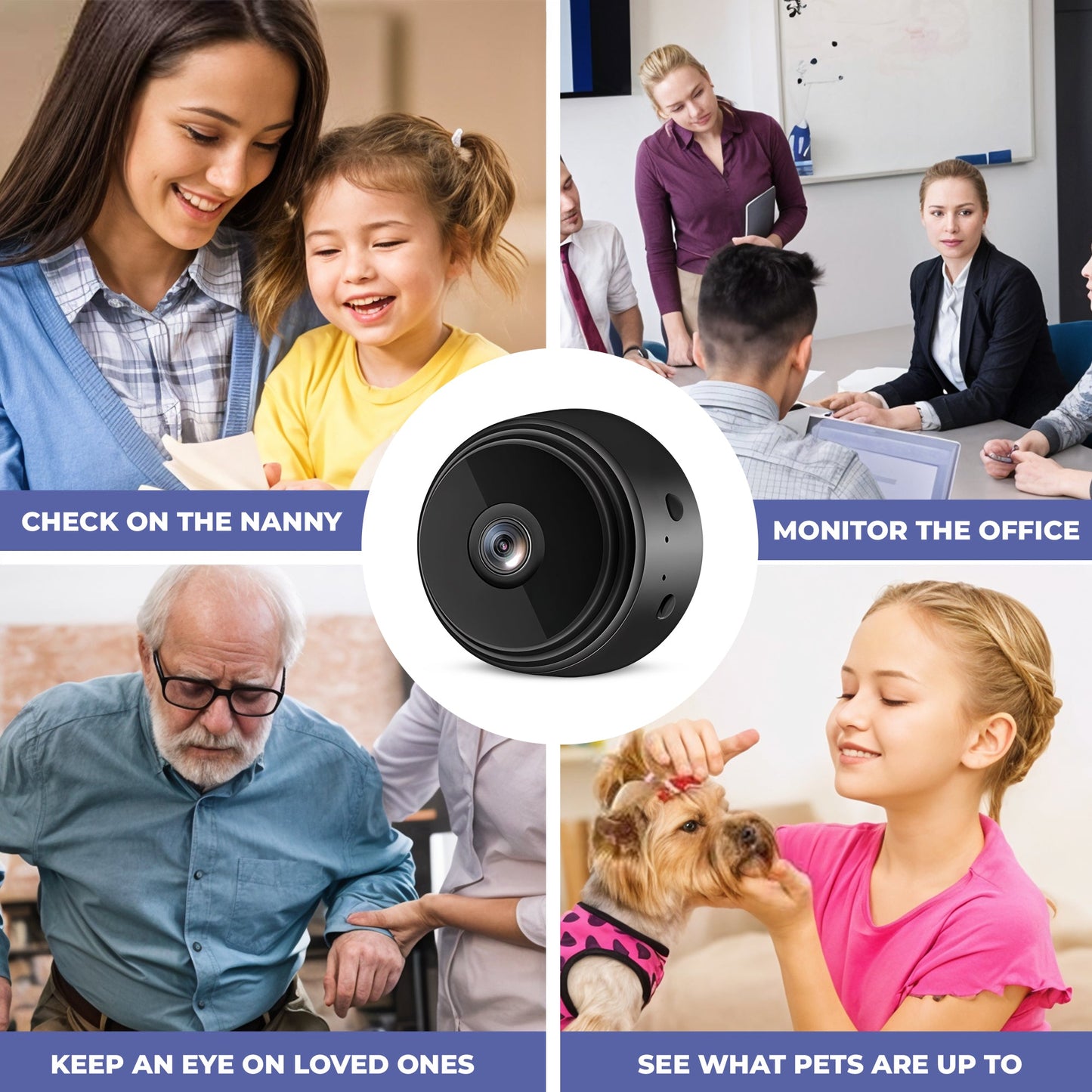 Trådløst Innendørs Sikkerhetskamera Pro - Beskytt Familien Din mot Tyveri og Innbrudd Norvo