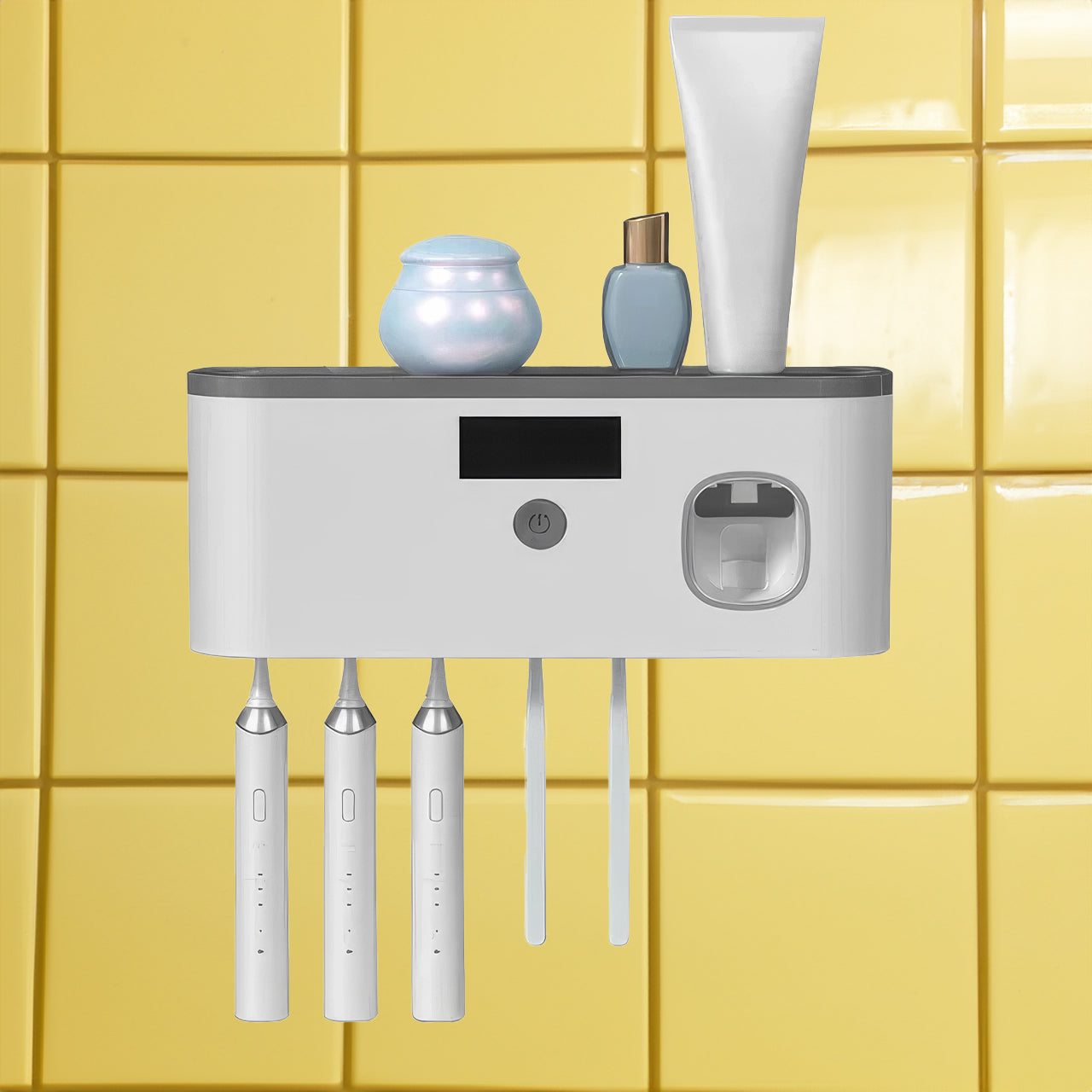 Norvo | Smart Tannbørsteholder for Bad med UV Sterilisator