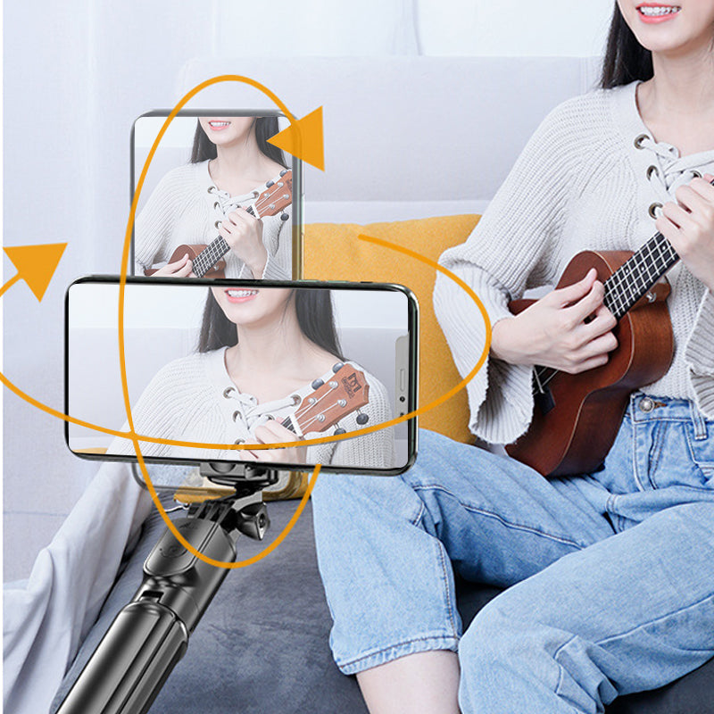 Norvo | Bærbar Bluetooth Selfie Stang Stativ