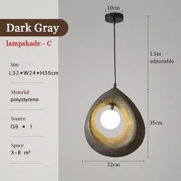 Norvo | Japansk Wabi Sabi Pendellampe med Minimalistisk Design