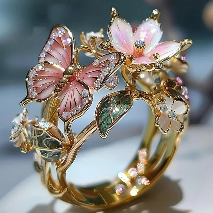 Butterfly flower ring | Norvo