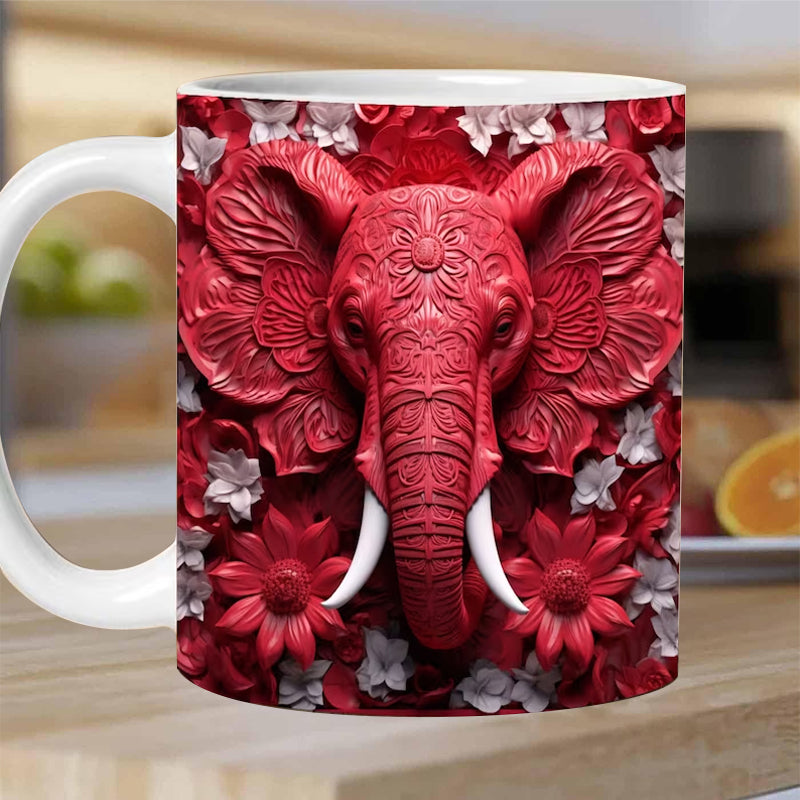 Norvo | 3D Elefant Blomsterkopp