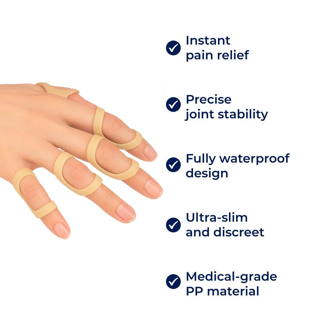 8 Ring Splint – Smertelindring Stabilitet – Vanntett Plast – Daglig Bruk for Fingerbelastning Norvo