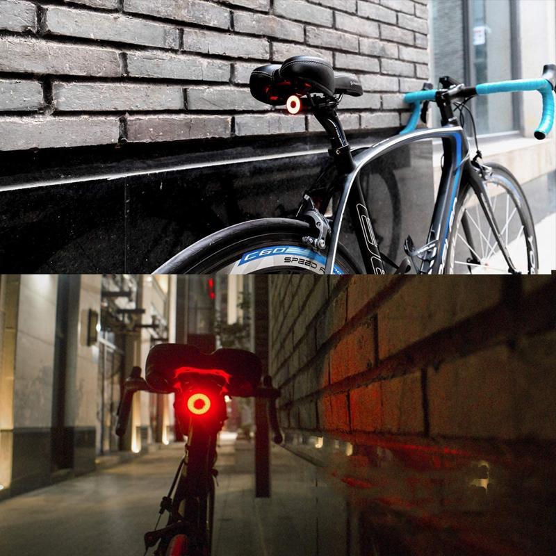 Norvo | VeloSafe Slim – USB-oppladbart intelligent sykkel baklys med bremsesensor