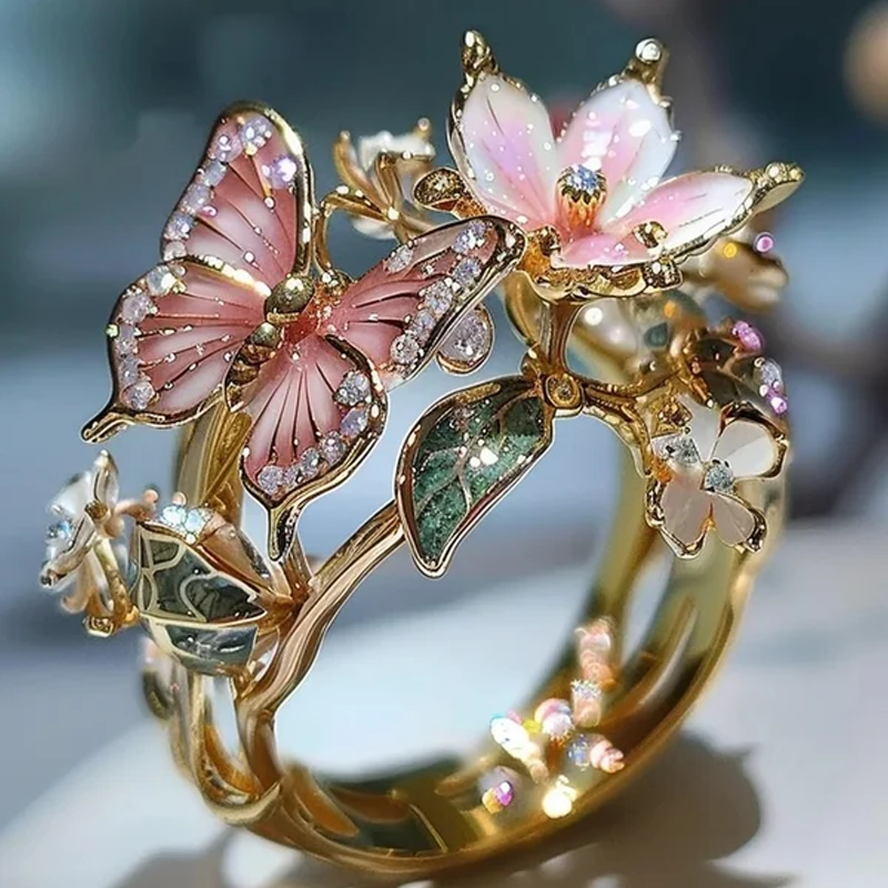 Butterfly flower ring | Norvo